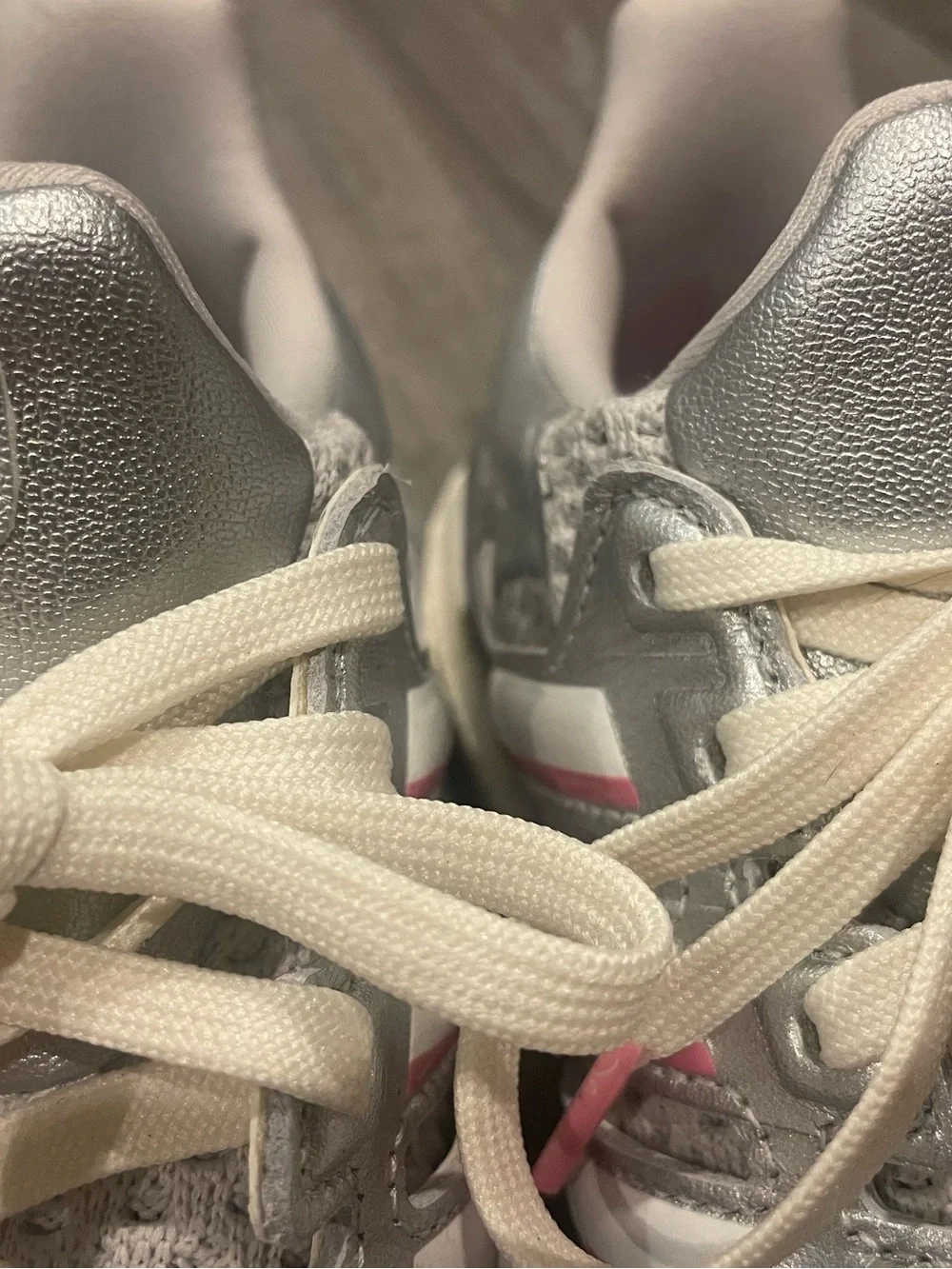 adidas Disney collaboration Silver and Pink Women's Athletic Sneakers